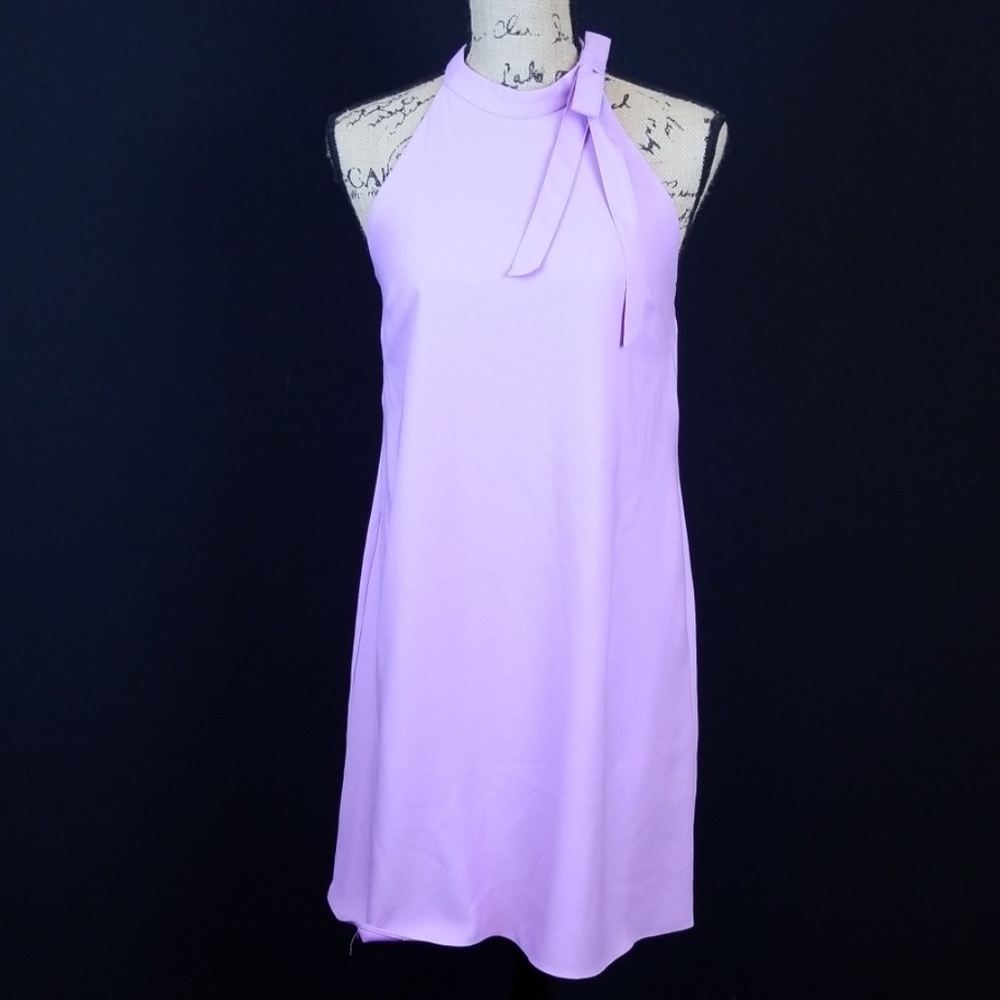 Nicole Miller New York lavender backless dress